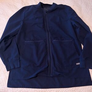 Navy Figs Bellery Scrub Jacket